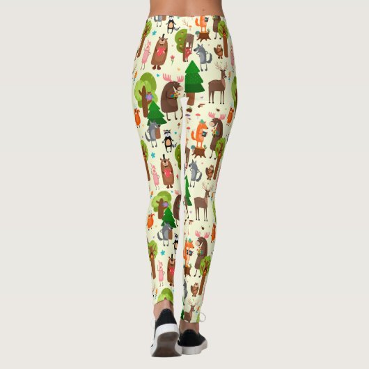 Adorable Waldtiere Leggings (Rückseite)