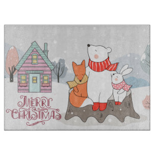 Adorable Waldtiere Schneidebrett