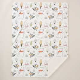 Adorable Waldtiere Sherpadecke