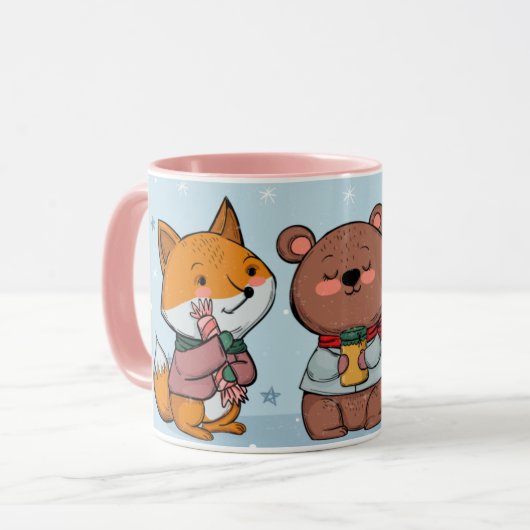 Adorable Waldtiere Tasse (Vorderseite Links)