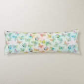 Adorable Wasserfarben Farbe Schmetterlinge Muster Seitenschläferkissen (Rückseite)