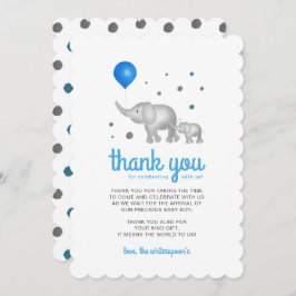 Adorable Wasserfarbenelefone Danke Karte