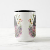 ADORABLE WATERCOLOR COCKER SPANIEL PUPPEL HUND TASSE (Zentrum)