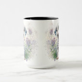 ADORABLE WATERCOLOR DALMATINER PUPPING HUNDE BLUME TASSE (Zentrum)