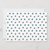 Adorable Watercolor Elephants Boy Birthday Party Einladung (Rückseite)