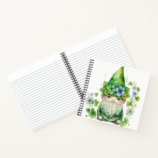 ADORABLE WATERCOLOR IRISH CELTIC GNOME NOTIZBLOCK (Innenseite)