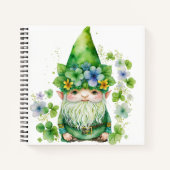 ADORABLE WATERCOLOR IRISH CELTIC GNOME NOTIZBLOCK (Vorderseite)