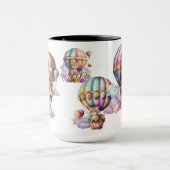 ADORABLE WATERCOLOR KITTENS IN HOT AIR BALLOONS TASSE (Zentrum)