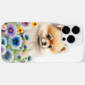 ADORABLE WATERCOLOR RED SPITZ PUPPY HUND Case-Mate iPhone HÜLLE (Rückseite (Horizontal))