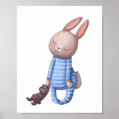 Adorable Watercolor Sleepy | Wall Print Poster (Vorne)