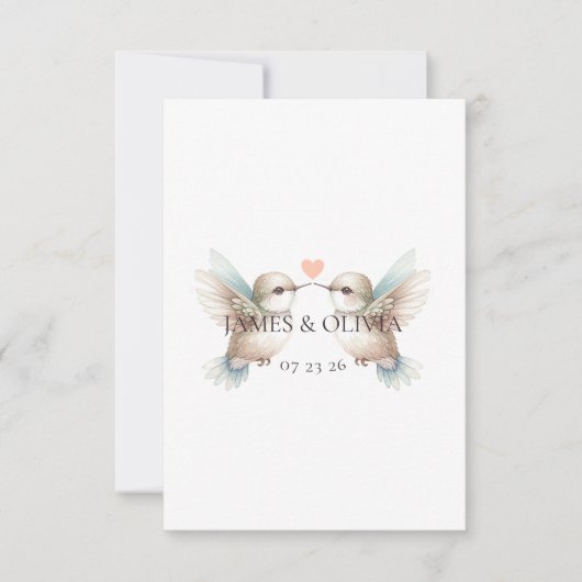 Adorable Wedding Foto RSVP Cards hinzufügen (Vorderseite)