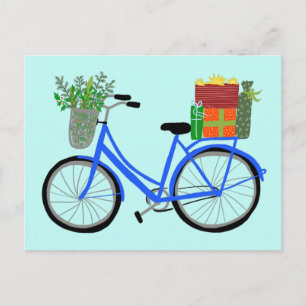 Adorable Weihnachten Fahrrad Urlaub Weihnachten Ge Postkarte