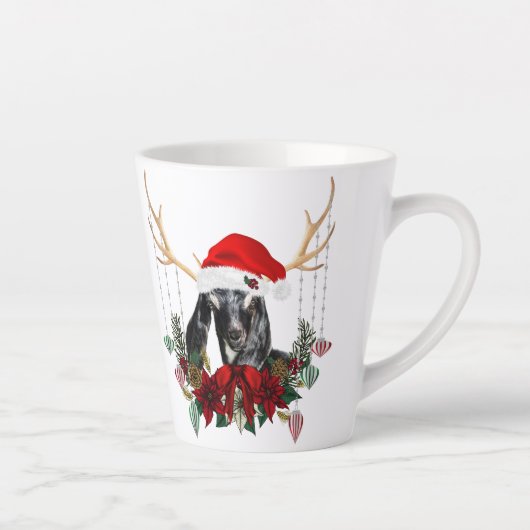 Adorable Weihnachten Nubian Goat Kid Milchtasse (Rechts)