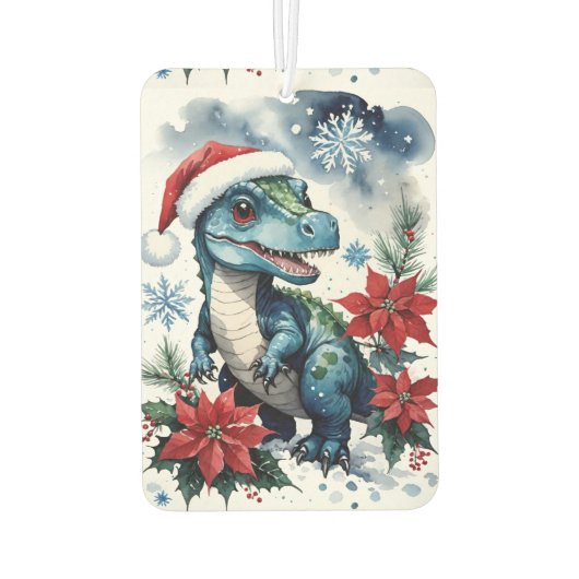 Adorable Weihnachten Weihnachten Weihnachten T-Rex Autolufterfrischer (Rückseite)