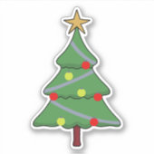 Adorable Weihnachtsbaum Aufkleber (Vorderseite)