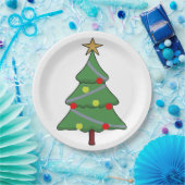 Adorable Weihnachtsbaum Pappteller (Party)