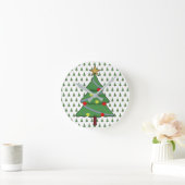Adorable Weihnachtsbaum Runde Wanduhr (Zuhause)