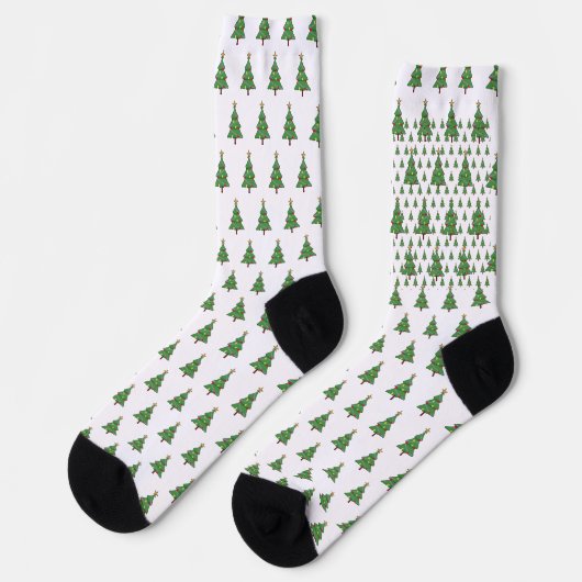 Adorable Weihnachtsbaum Socken (Linkes Detail)