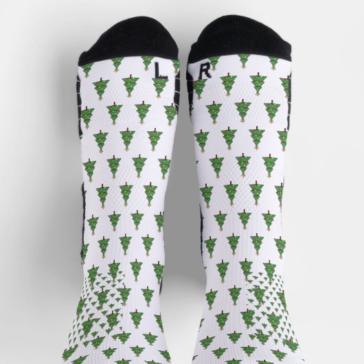 Adorable Weihnachtsbaum Socken (Oben)