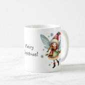 Adorable Weihnachtsfeier in Santa Cap Kaffeetasse (VorderseiteRechts)