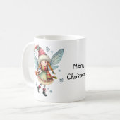 Adorable Weihnachtsfeier in Santa Cap Kaffeetasse (Vorderseite Links)