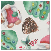 Adorable Weihnachtsgnomen Stoff (Nahaufnahme)