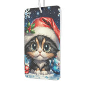 Adorable Weihnachtskätzchen. Autolufterfrischer (Links)