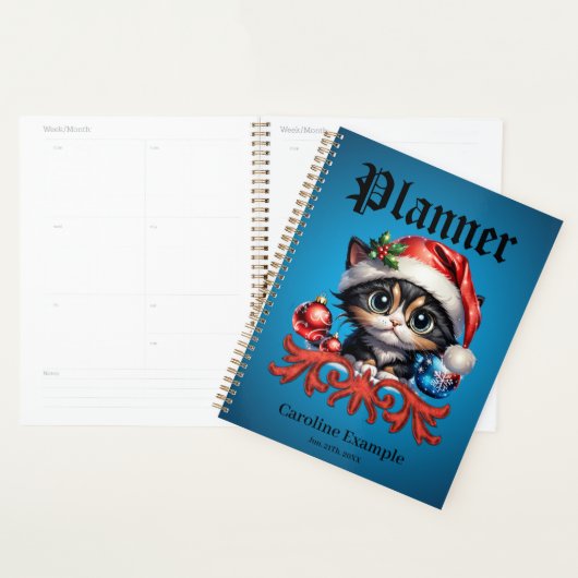 Adorable Weihnachtskätzchen. Planer (Anzeige)