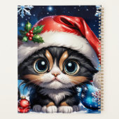Adorable Weihnachtskätzchen. Planer (Rückseite)
