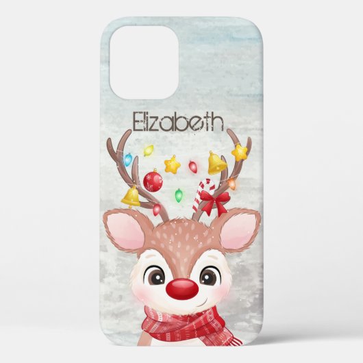 Adorable Weihnachtsmann Case-Mate iPhone Hülle (Rückseite)