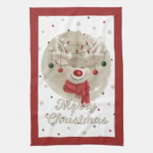 Adorable Weihnachtsmann Geschirrtuch (Vertikal)