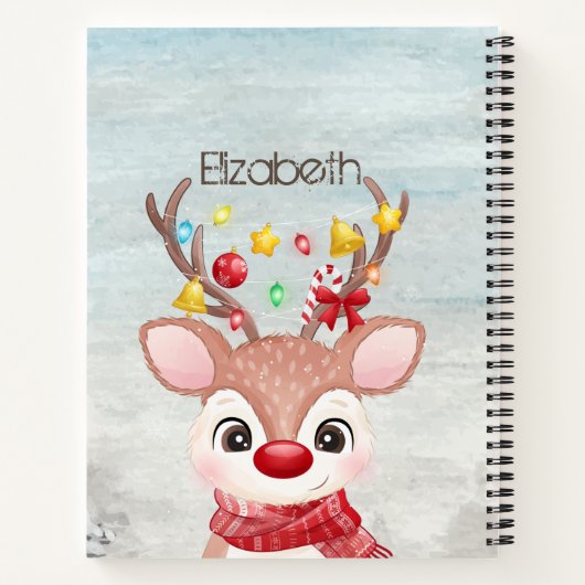 Adorable Weihnachtsmann Notizblock (Rückseite)