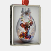 Adorable Weihnachtsschmuck mit festlichem Rentier (Rechts)