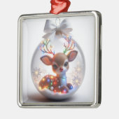 Adorable Weihnachtsschmuck mit festlichem Rentier (Links)