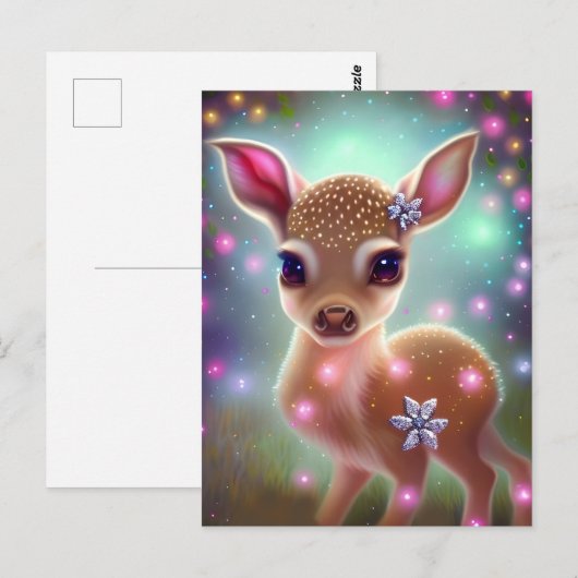 Adorable Weihnachtszeit Postkarte (Vorne/Hinten)