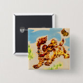 adorable Welpe Button (Vorne & Hinten)