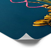 Adorable Welpe feiert Geburtstag Poster (Ecke)