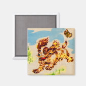 adorable Welpe Magnet (Vorderseite/Rückseite)
