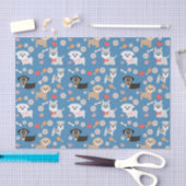 Adorable Welpen Seidenpapier (Handwerk)