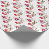 Adorable Welpen- und Kittenpapier Geschenkpapier (Ecke)