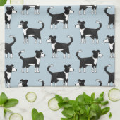 Adorable Welsh Border Collie Sheep Dog Muster Geschirrtuch (Gefaltet)