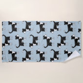 Adorable Welsh Border Collie Sheep Dog Muster Strandtuch (Vorderseite)