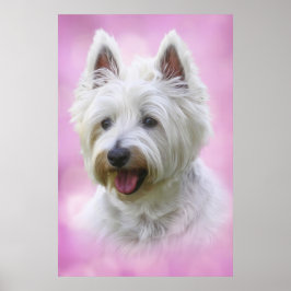 Adorable West Hochland Weiß Terrier Poster
