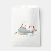 Adorable Whale Baby Dusche Geschenktütchen (Vorderseite)