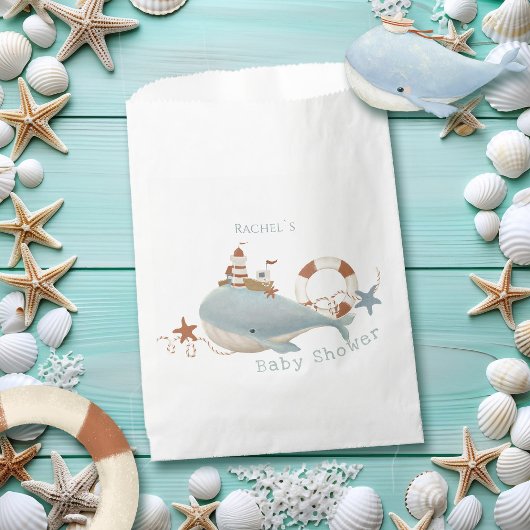 Adorable Whale Baby Dusche Geschenktütchen