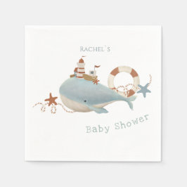 Adorable Whale Baby Dusche Serviette