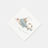 Adorable Whale Baby Dusche Serviette (Ecke)