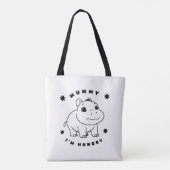 Adorable, Whimsical & geräumige Pygmäen Hippo Tasche (Rückseite)