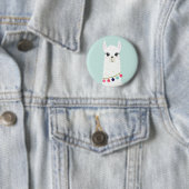 Adorable White Alpaca Button (Beispiel)