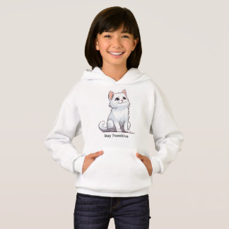 Adorable White Kitten Hoodie